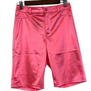 REHAB LAB HIGH RISE BERMUDA LENGTH SHORTS NEON PINK SIZE LARGE NEW WITH TAGS